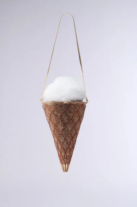 LICK IT UP FAUX FUR ICE CREAM BAG sold by AKIRA