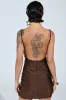 JUST GO WITH IT SATIN MINI DRESS sold by AKIRA