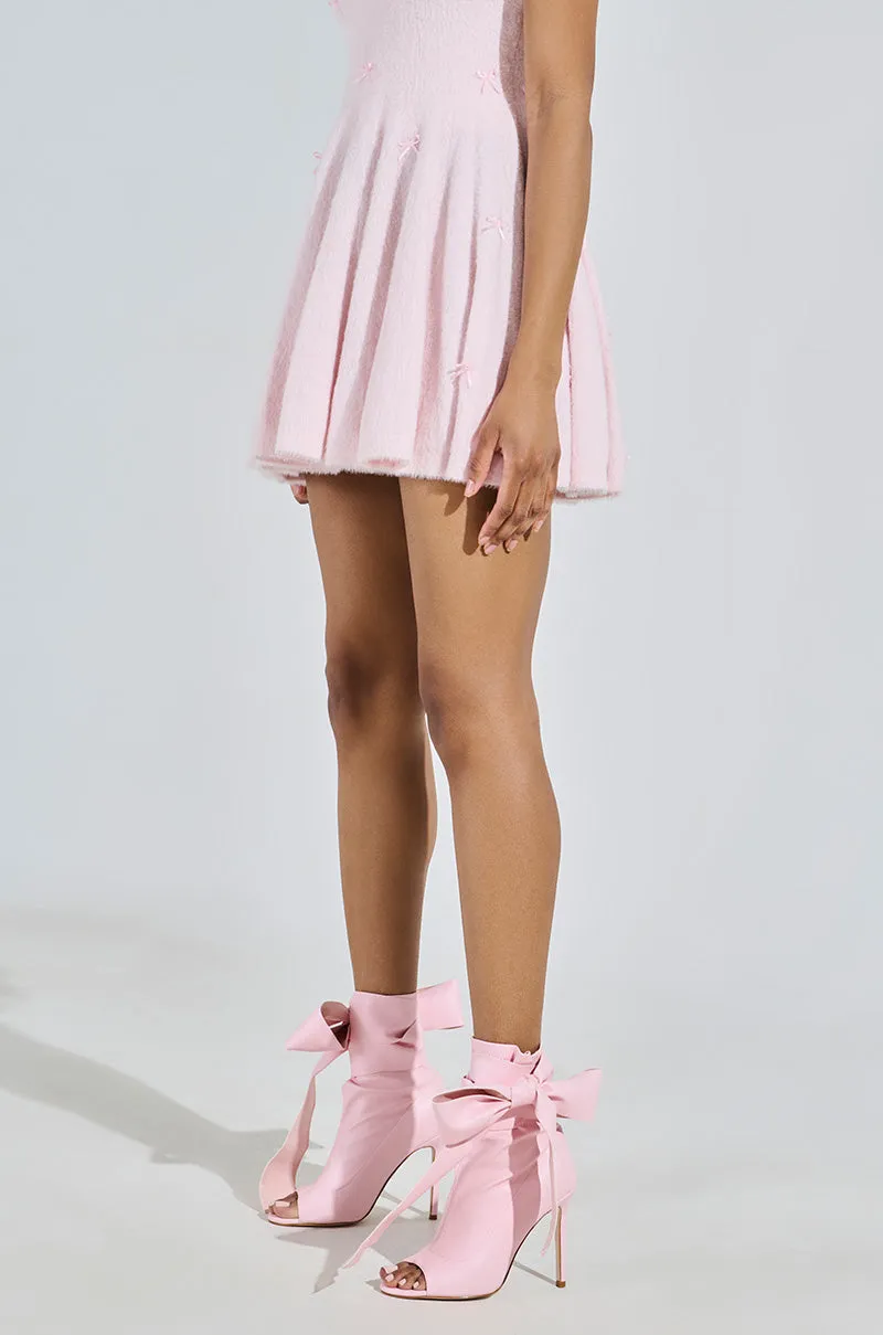 AZALEA WANG KLARICE PINK OPEN TOE BOOTIE sold by AKIRA product image thumbnail 2