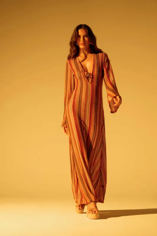 IBIZA DREAMIN CROCHET MAXI DRESS sold by AKIRA