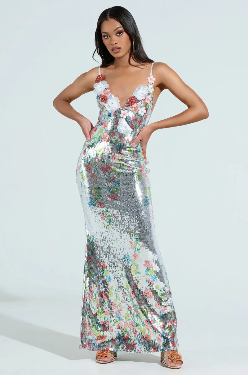 SHINE BRIGHT MAXI DRESS sold by AKIRA product image thumbnail 5