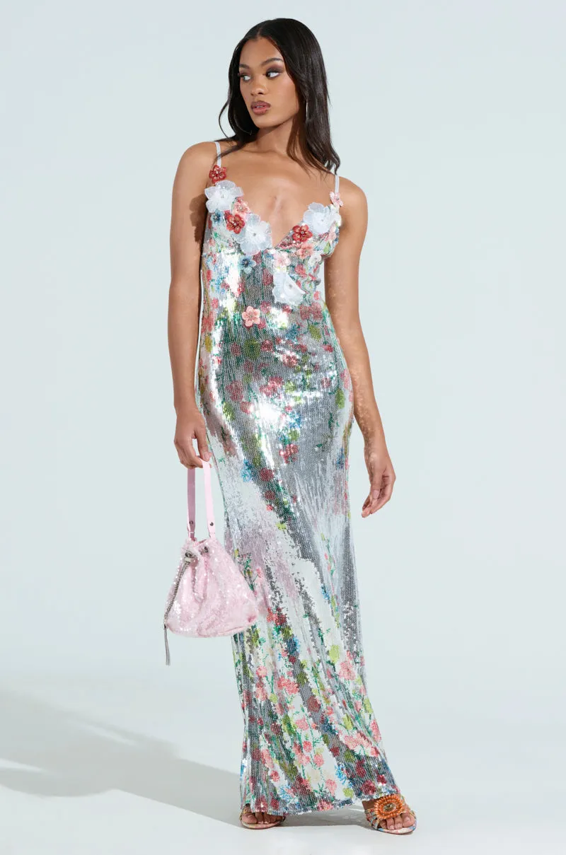 SHINE BRIGHT MAXI DRESS sold by AKIRA product image thumbnail 3