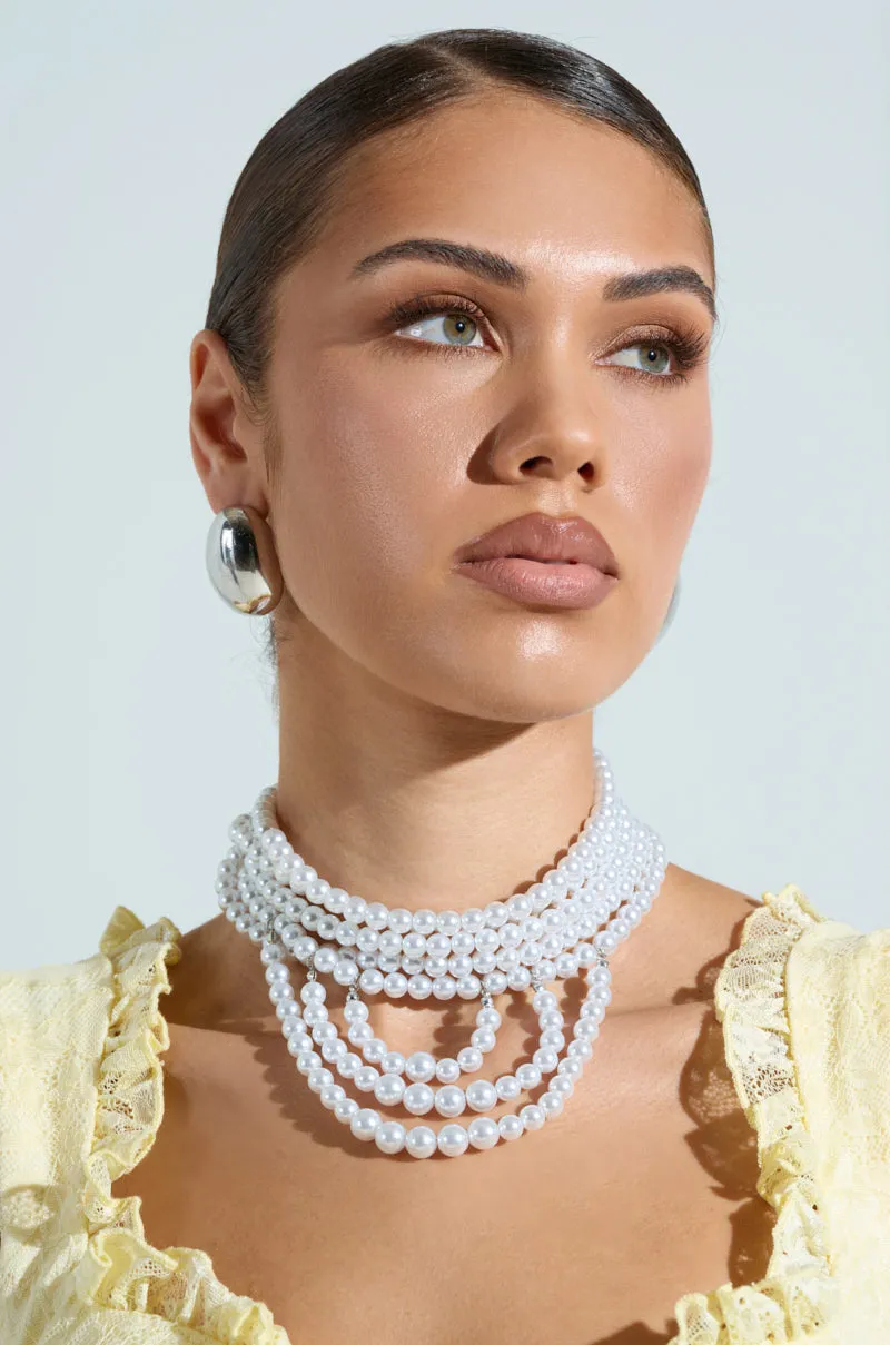 ANNE LAYERED PEARL NECKLACE sold by AKIRA product image thumbnail 2