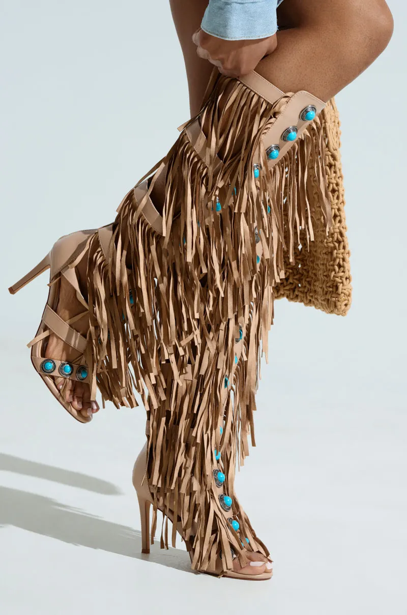 AZALEA WANG AMADEO TAN SANDAL sold by AKIRA