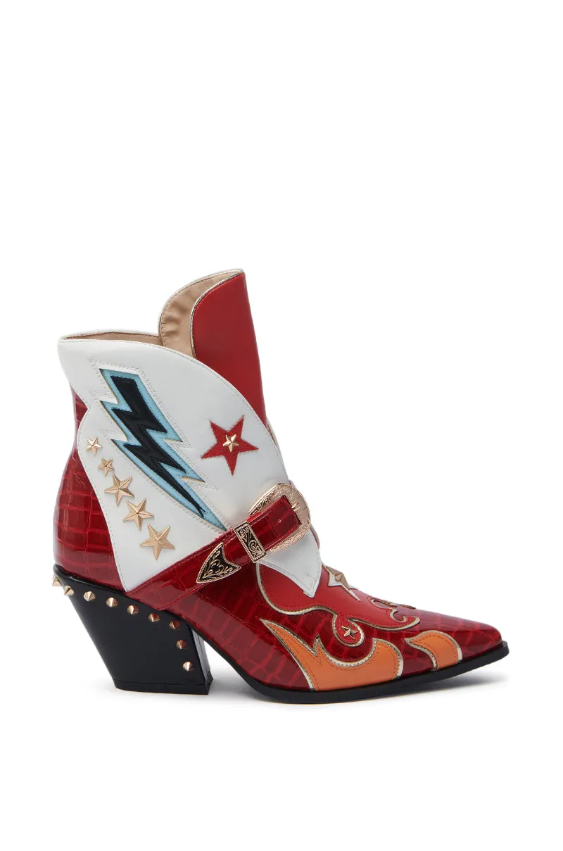 AZALEA WANG CHANNING MULTI WESTERN BOOTIE sold by AKIRA product image thumbnail 4