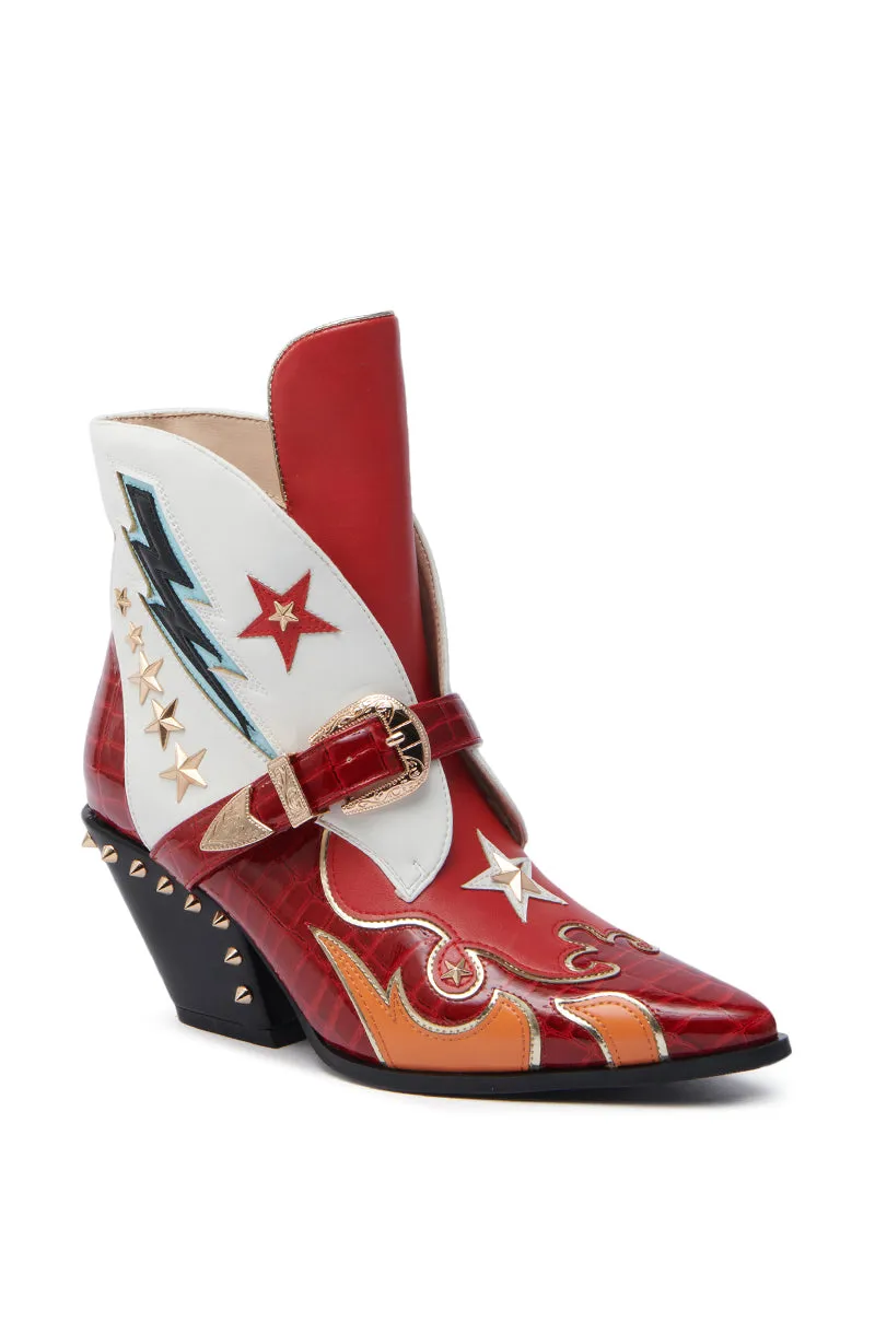 AZALEA WANG CHANNING MULTI WESTERN BOOTIE sold by AKIRA product image thumbnail 5