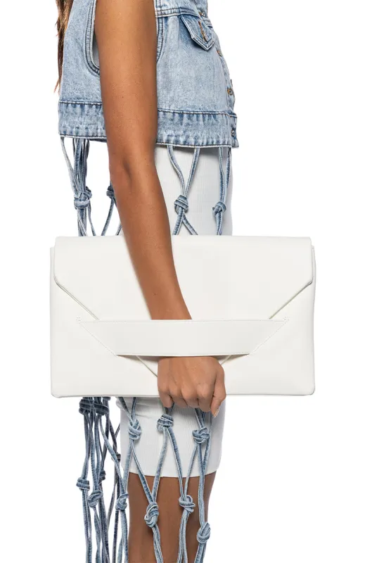 CHANCES ENVELOPE CLUTCH sold by AKIRA