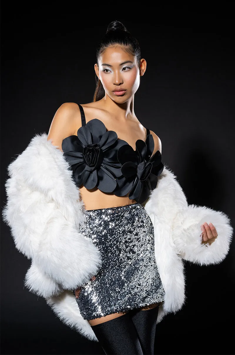 REVERSE OVERSIZED FAUX FUR PUFFER sold by AKIRA product image thumbnail 2