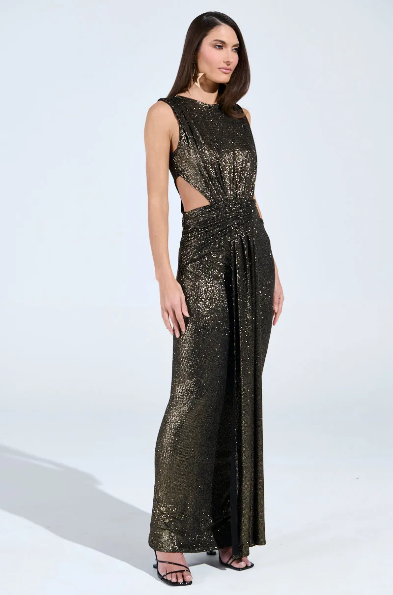 CROSS MY HEART MAXI DRESS WITH CUTOUT sold by AKIRA product image thumbnail 3