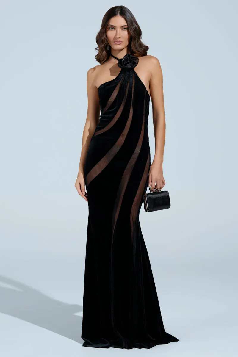 SEE THROUGH ME MAXI DRESS sold by AKIRA