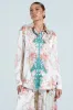 FLORAL GARDEN OVERSIZED SATIN BLOUSE sold by AKIRA