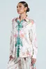 FLORAL GARDEN OVERSIZED SATIN BLOUSE sold by AKIRA