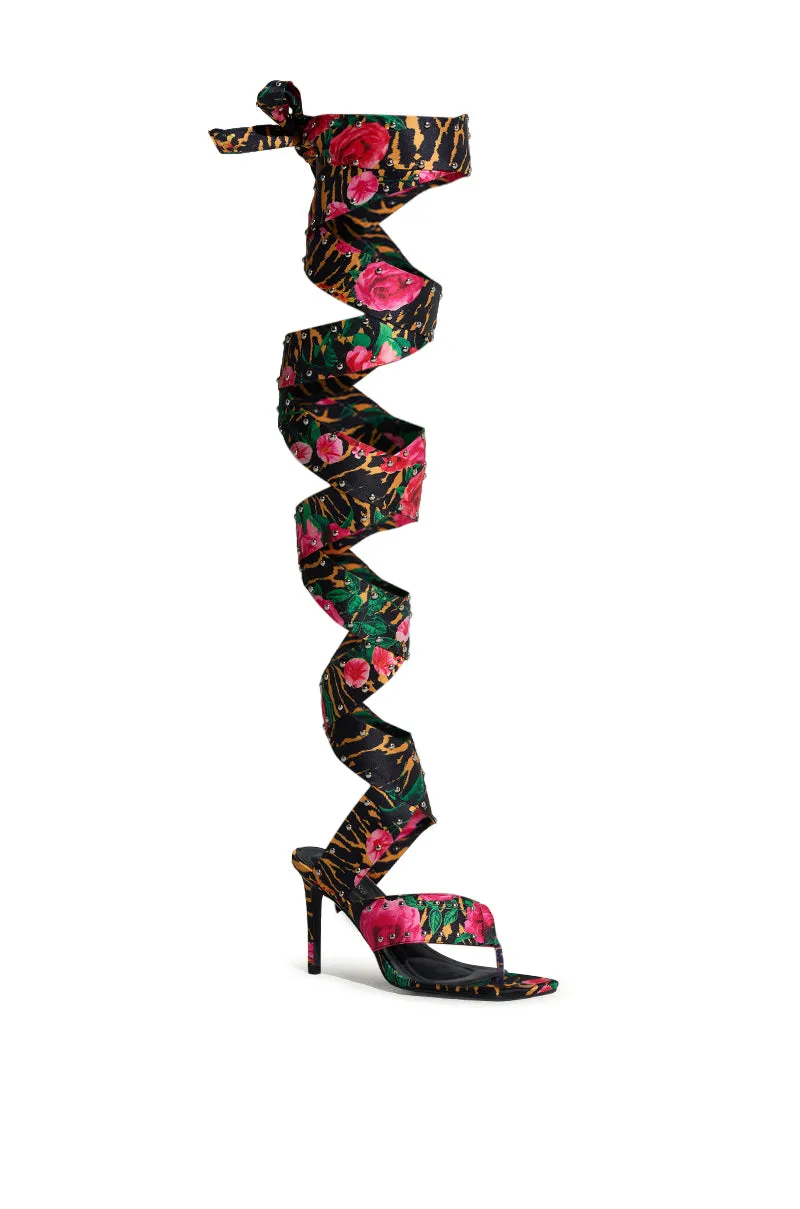 AZALEA WANG HOWLITE TIGER STUDDED STRAPPED SANDAL sold by AKIRA product image thumbnail 3