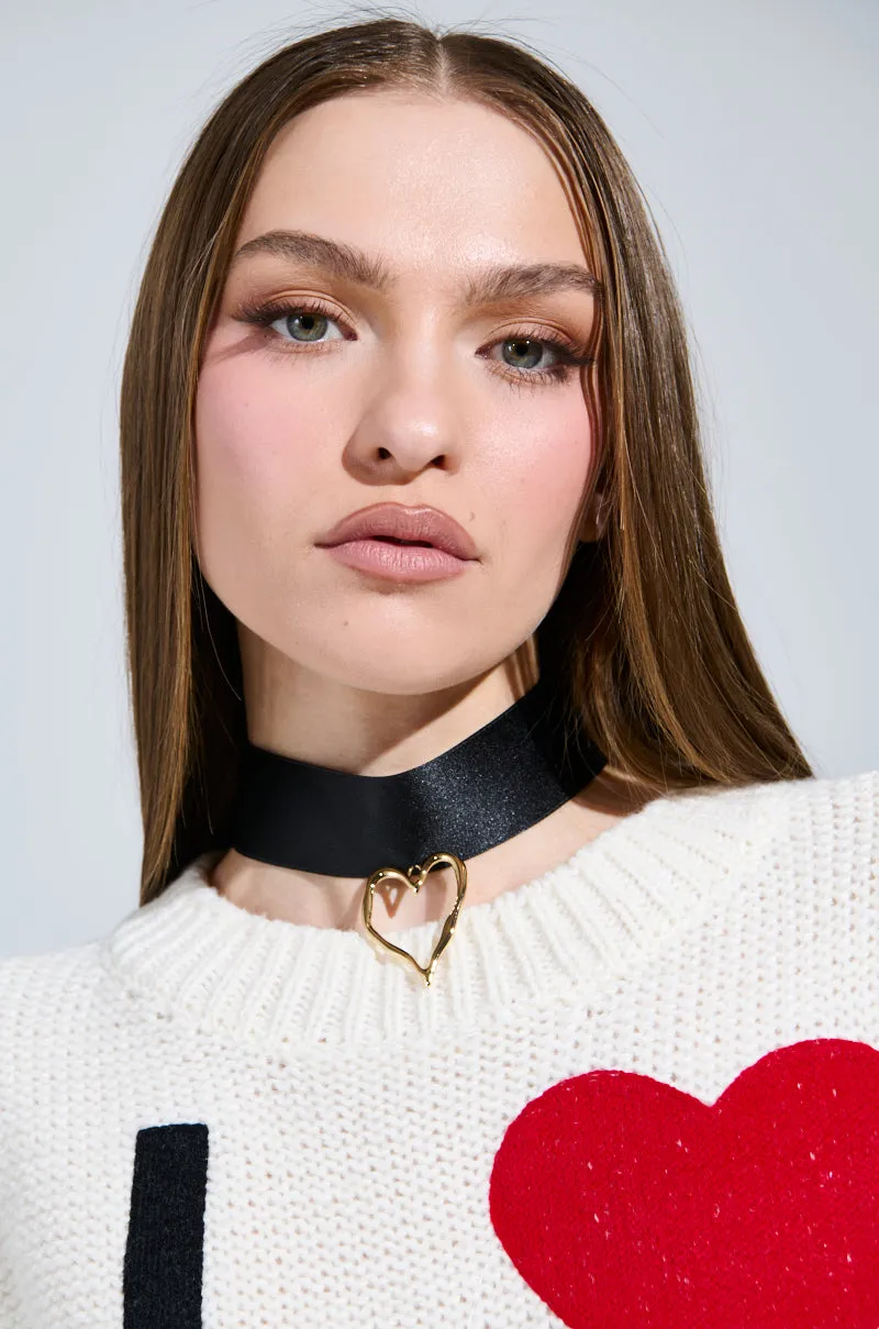 FEEL THE LOVE CHOKER NECKLACE sold by AKIRA product image thumbnail 2