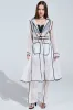 ONE TO WATCH MESH TRENCH IN WHITE sold by AKIRA