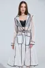 ONE TO WATCH MESH TRENCH IN WHITE sold by AKIRA