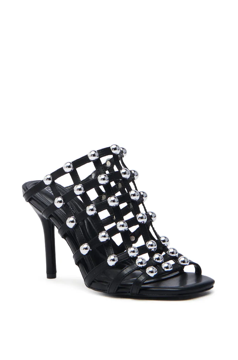 AZALEA WANG JULEATE BLACK CAGED SANDAL sold by AKIRA product image thumbnail 5