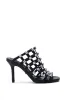 AZALEA WANG JULEATE BLACK CAGED SANDAL sold by AKIRA
