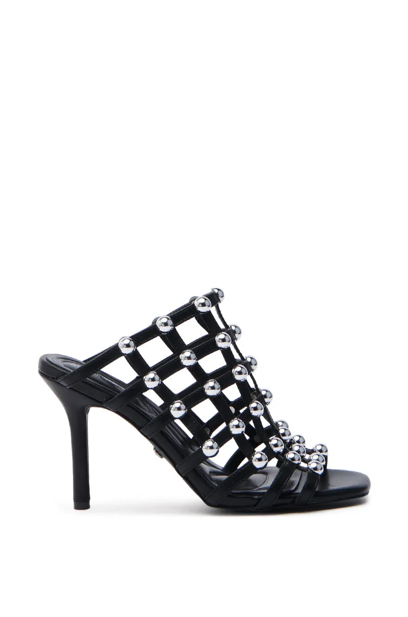AZALEA WANG JULEATE BLACK CAGED SANDAL sold by AKIRA product image thumbnail 4