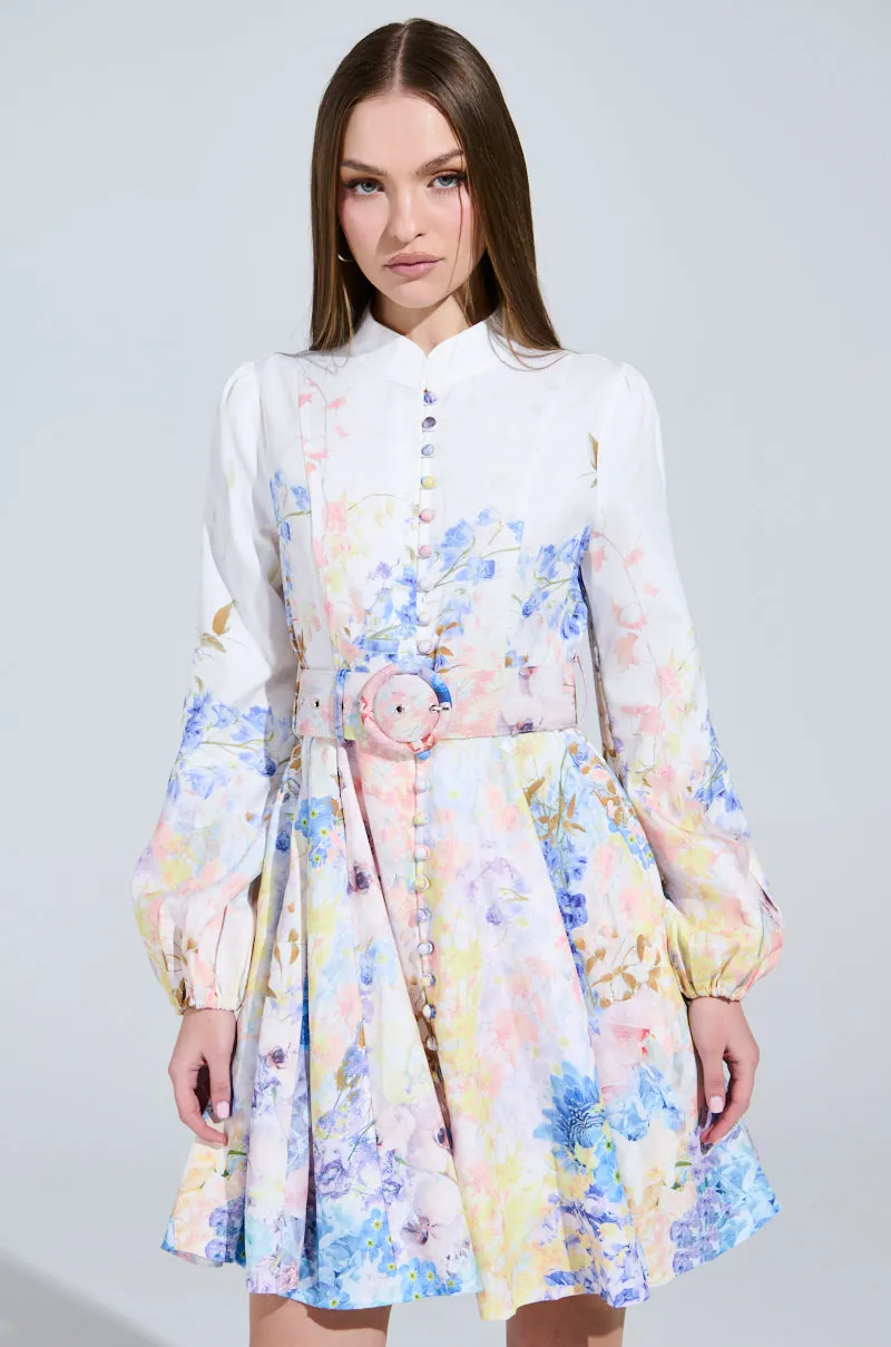 EXPENSIVE TASTE FLORAL MINI DRESS sold by AKIRA product image thumbnail 3