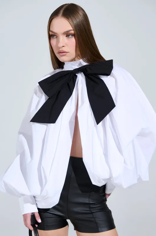 BLACK TIE AFFAIR BLOUSE sold by AKIRA