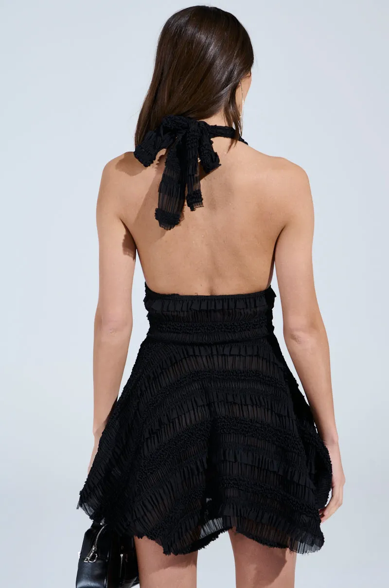 THIS IS WHAT I WANT SLINKY HALTER DRESS IN BLACK sold by AKIRA product image thumbnail 5