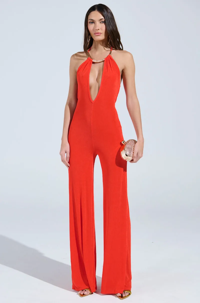 BACK IN TIME JUMPSUIT WITH RUCHING sold by AKIRA product image thumbnail 2
