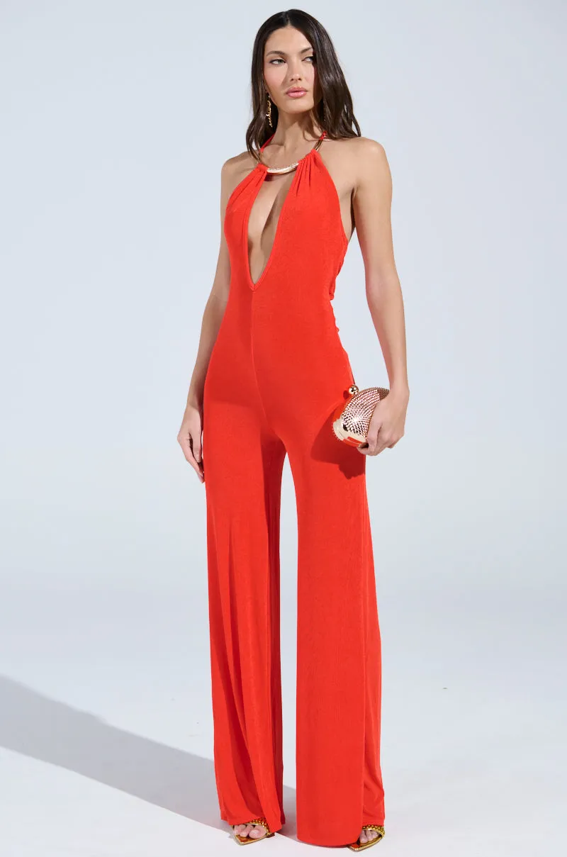 BACK IN TIME JUMPSUIT WITH RUCHING sold by AKIRA product image thumbnail 3