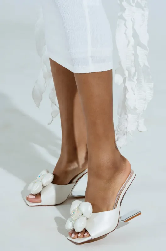 AZALEA WANG LOUSINE WEDGE WHITE SANDAL sold by AKIRA