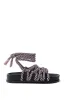 AKIRA EINER PURPLE ROPE SANDAL sold by AKIRA