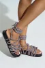 AKIRA EINER PURPLE ROPE SANDAL sold by AKIRA