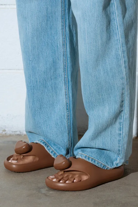 AKIRA COMPASSION BROWN SANDAL sold by AKIRA
