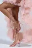 AKIRA GUNRAY PINK BOW CHUNKY STILETTO SANDAL sold by AKIRA