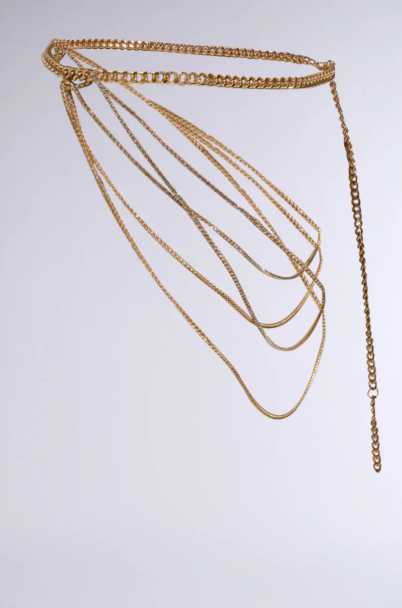 CHAINZ 4 DAYS BELT IN GOLD sold by AKIRA product image thumbnail 4