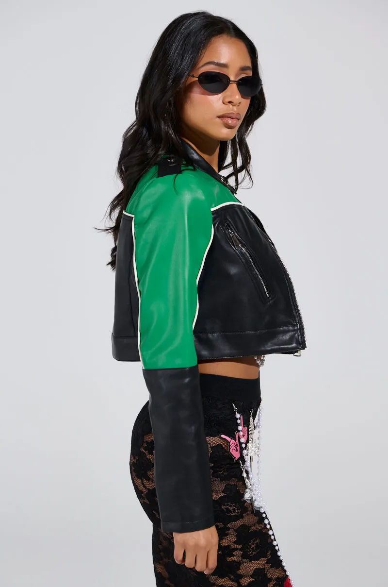 BETTER LUCK CROPPED MOTO sold by AKIRA product image thumbnail 4