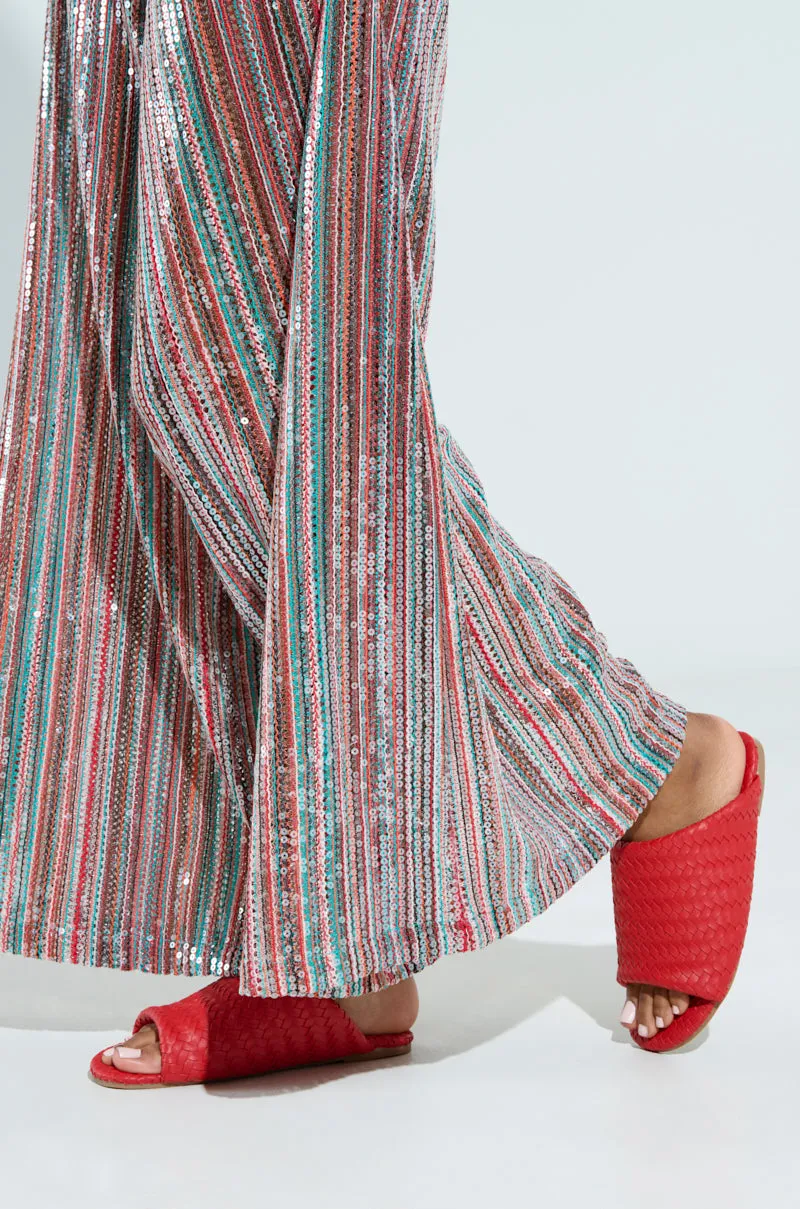 AKIRA GAIA RED BRAIDED FLAT SLIP ON SANDAL sold by AKIRA product image thumbnail 2