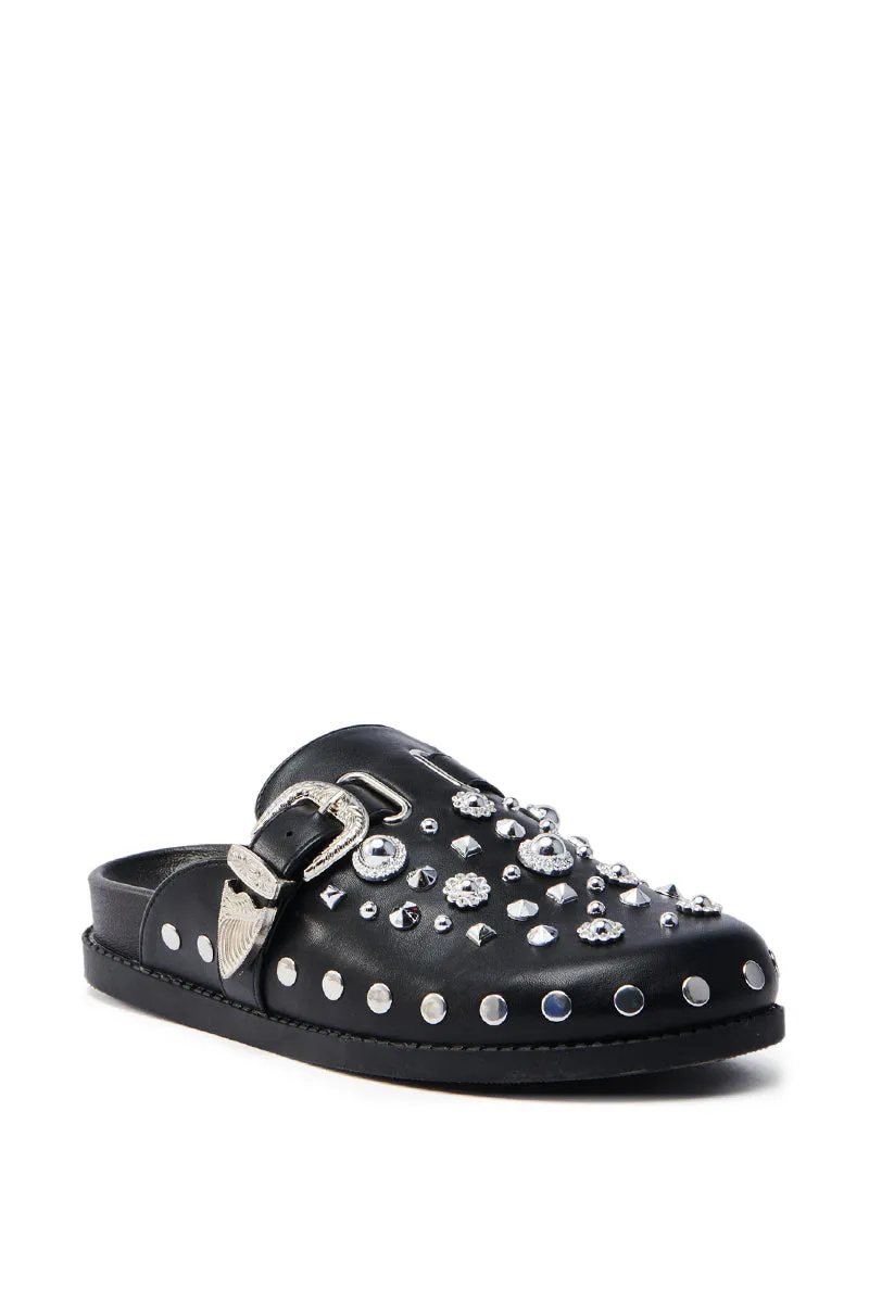 AZALEA WANG MAULDIN HARDWARE EMBELLISHED CLOG IN BLACK sold by AKIRA product image thumbnail 3