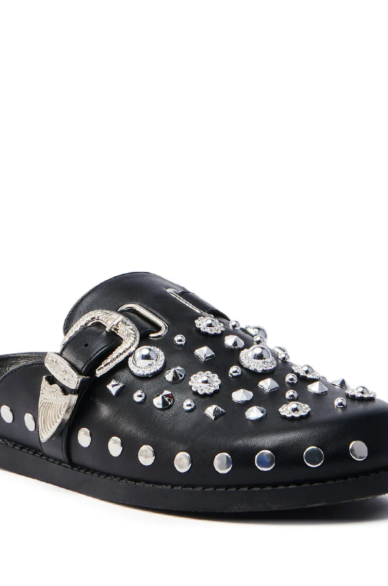 AZALEA WANG MAULDIN HARDWARE EMBELLISHED CLOG IN BLACK sold by AKIRA product image thumbnail 5