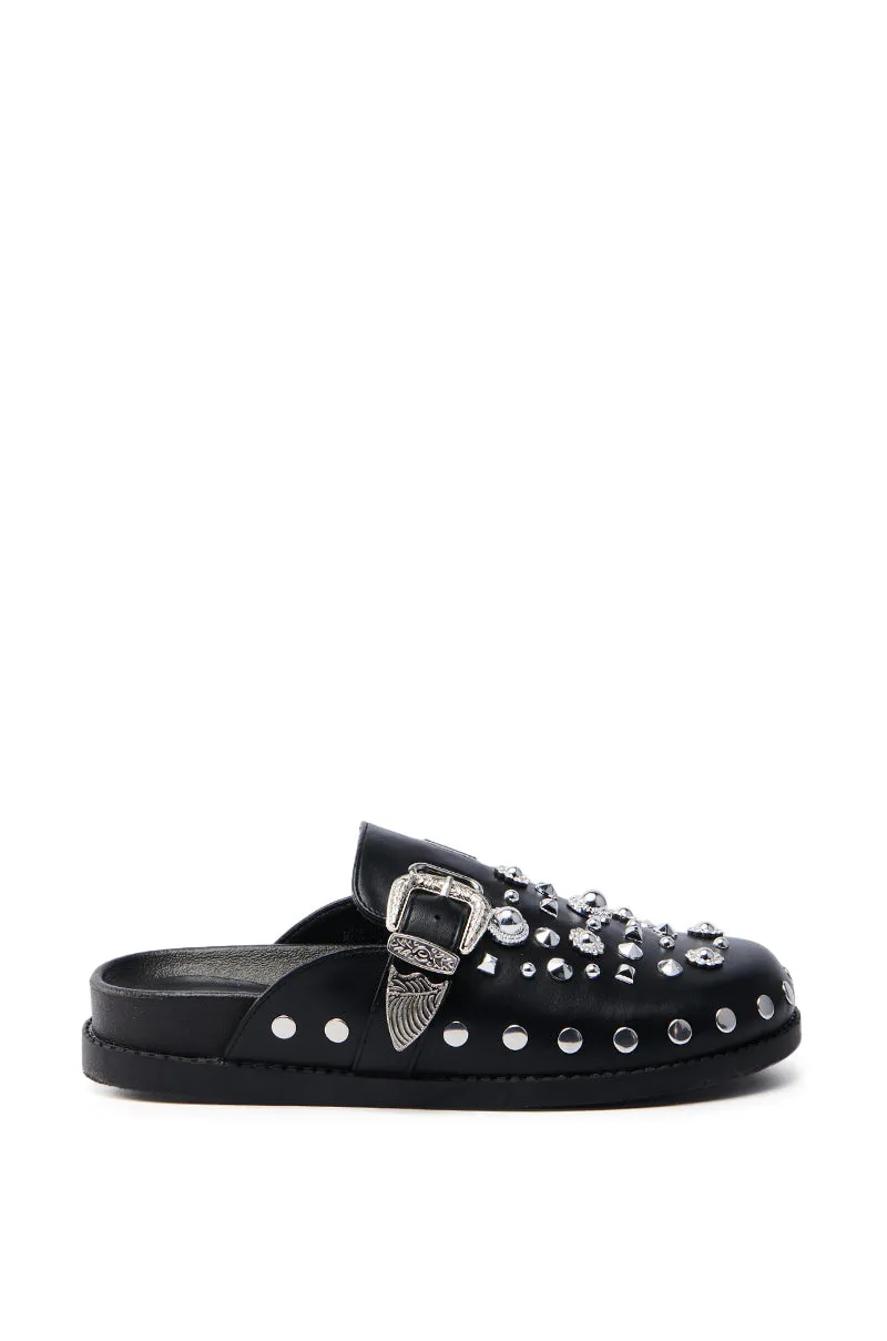 AZALEA WANG MAULDIN HARDWARE EMBELLISHED CLOG IN BLACK sold by AKIRA product image thumbnail 2