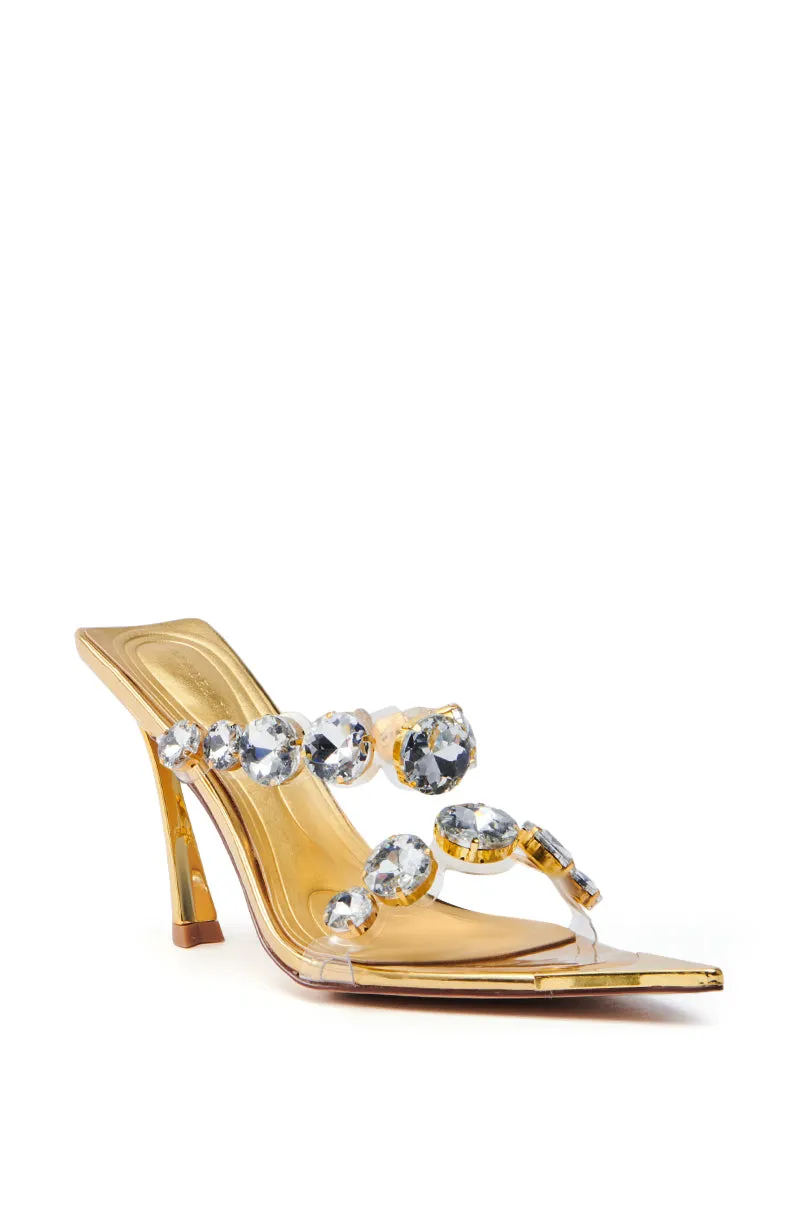 AZALEA WANG PAOLINA GOLD SANDAL sold by AKIRA product image thumbnail 3