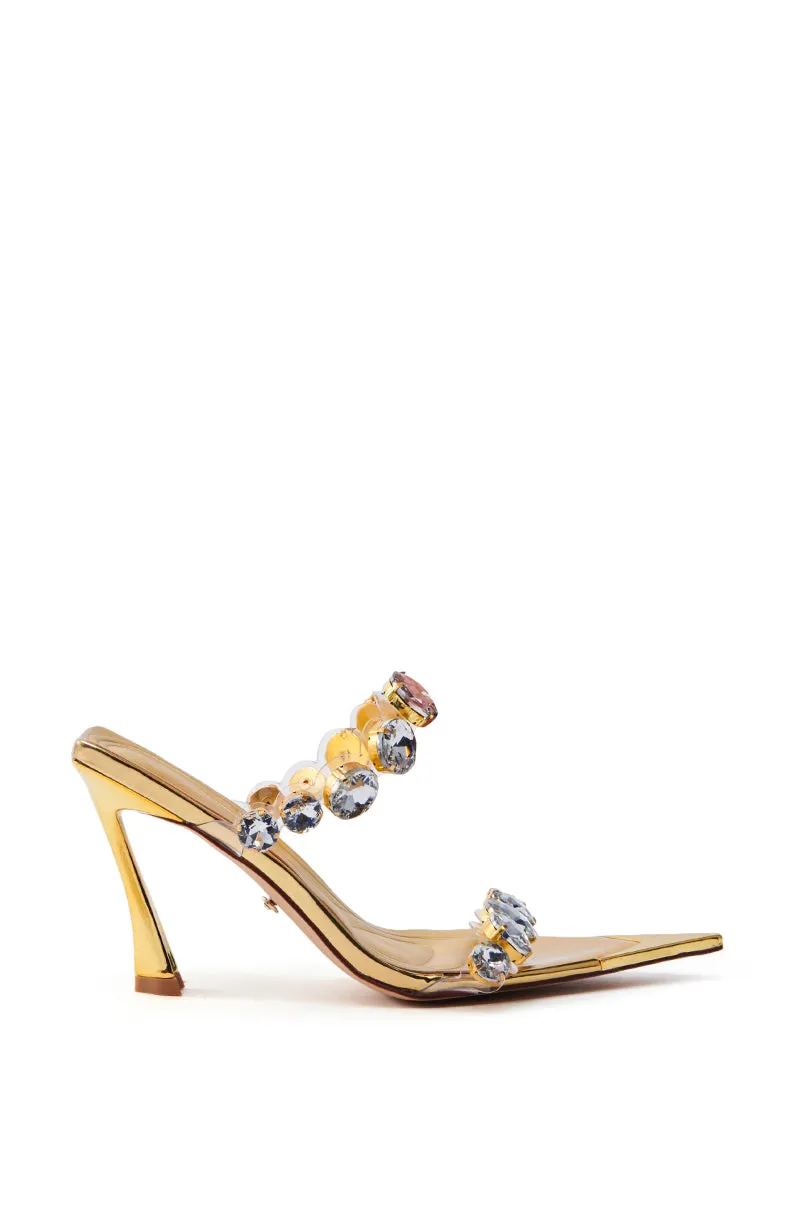 AZALEA WANG PAOLINA GOLD SANDAL sold by AKIRA product image thumbnail 2