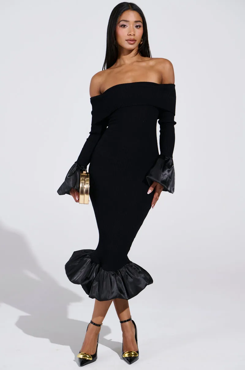 BACK IN A MINUTE KNIT MIDI DRESS sold by AKIRA product image thumbnail 2