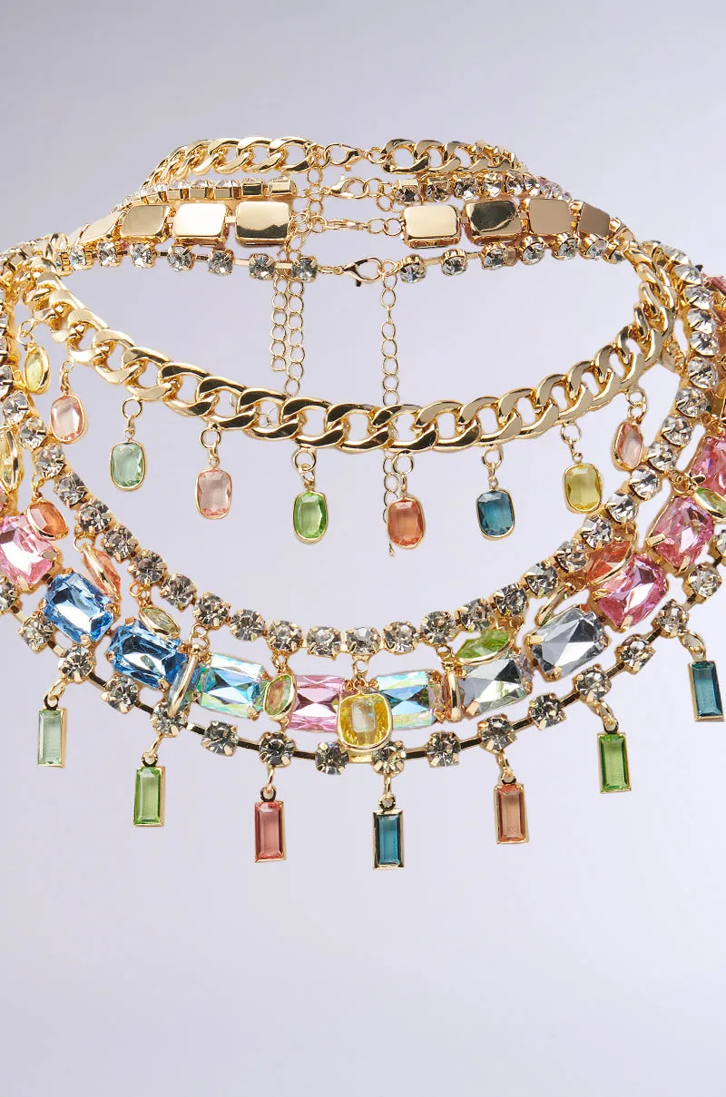 FEEL MY COLORS NECKLACE SET sold by AKIRA product image thumbnail 3