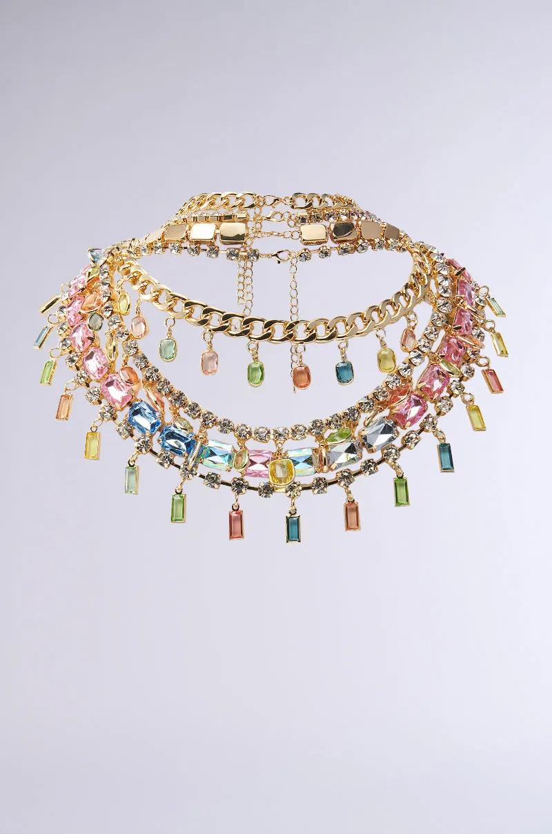 FEEL MY COLORS NECKLACE SET sold by AKIRA