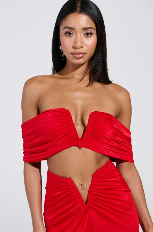 DREAM CATCHER BRALETTE IN RED sold by AKIRA