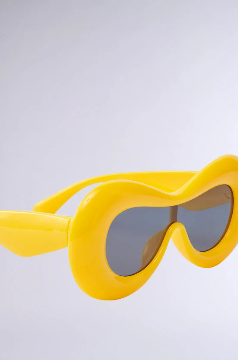 LITTLE BIT OF ZEST YELLOW SUNGLASSES sold by AKIRA product image thumbnail 5
