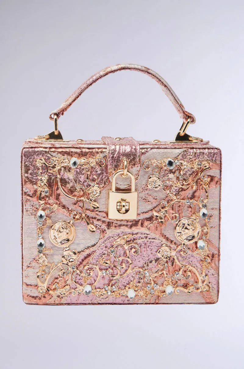 BROCADE BABE TRUNK BAG sold by AKIRA