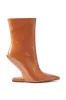 AZALEA WANG GLACIELLE PATENT NUDE WEDGE BOOTIE sold by AKIRA