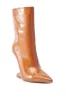AZALEA WANG GLACIELLE PATENT NUDE WEDGE BOOTIE sold by AKIRA