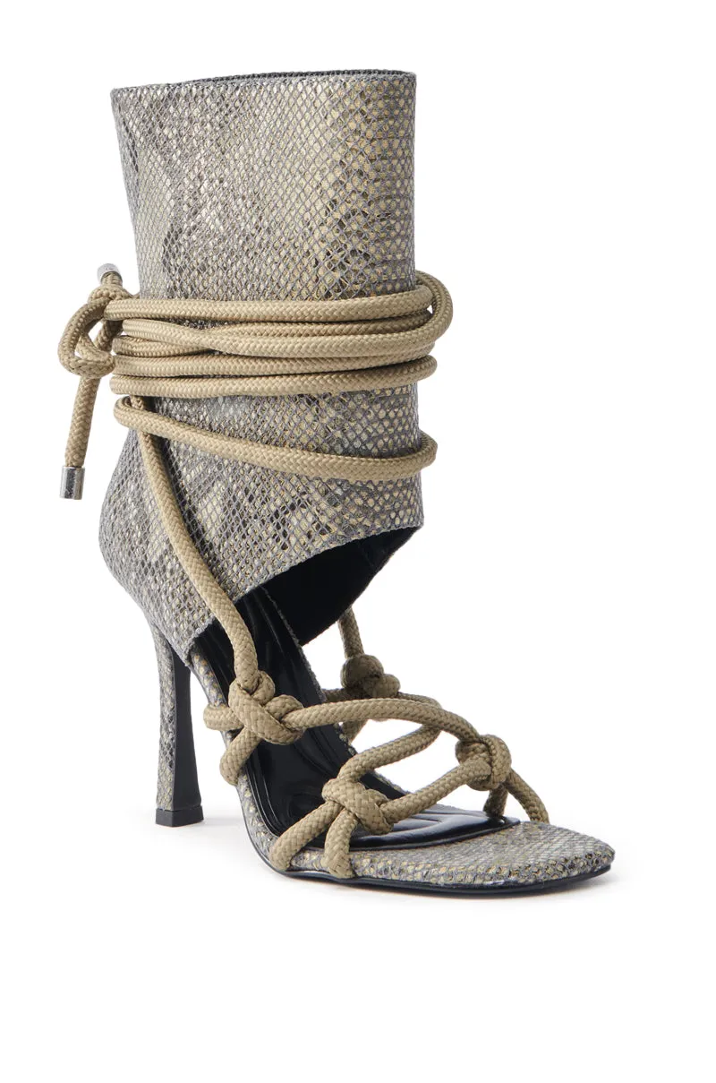 AZALEA WANG BREELEE SNAKE COCKTAIL BOOTIE sold by AKIRA product image thumbnail 5
